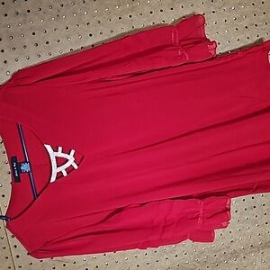 Red Dressy Blouse #C6